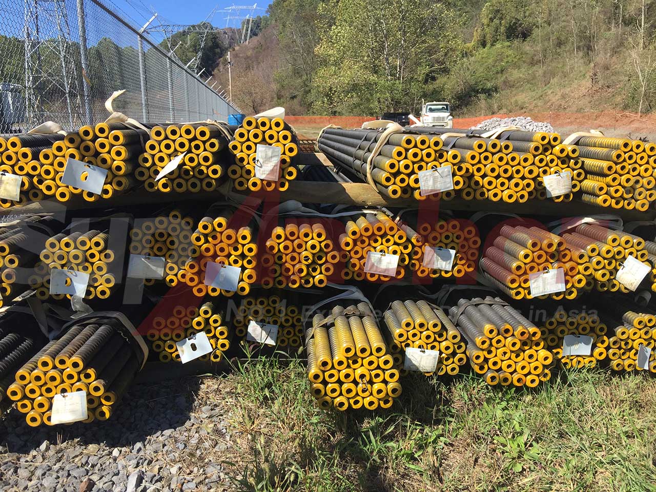 Construction site using SupAnchor self drilling anchor system