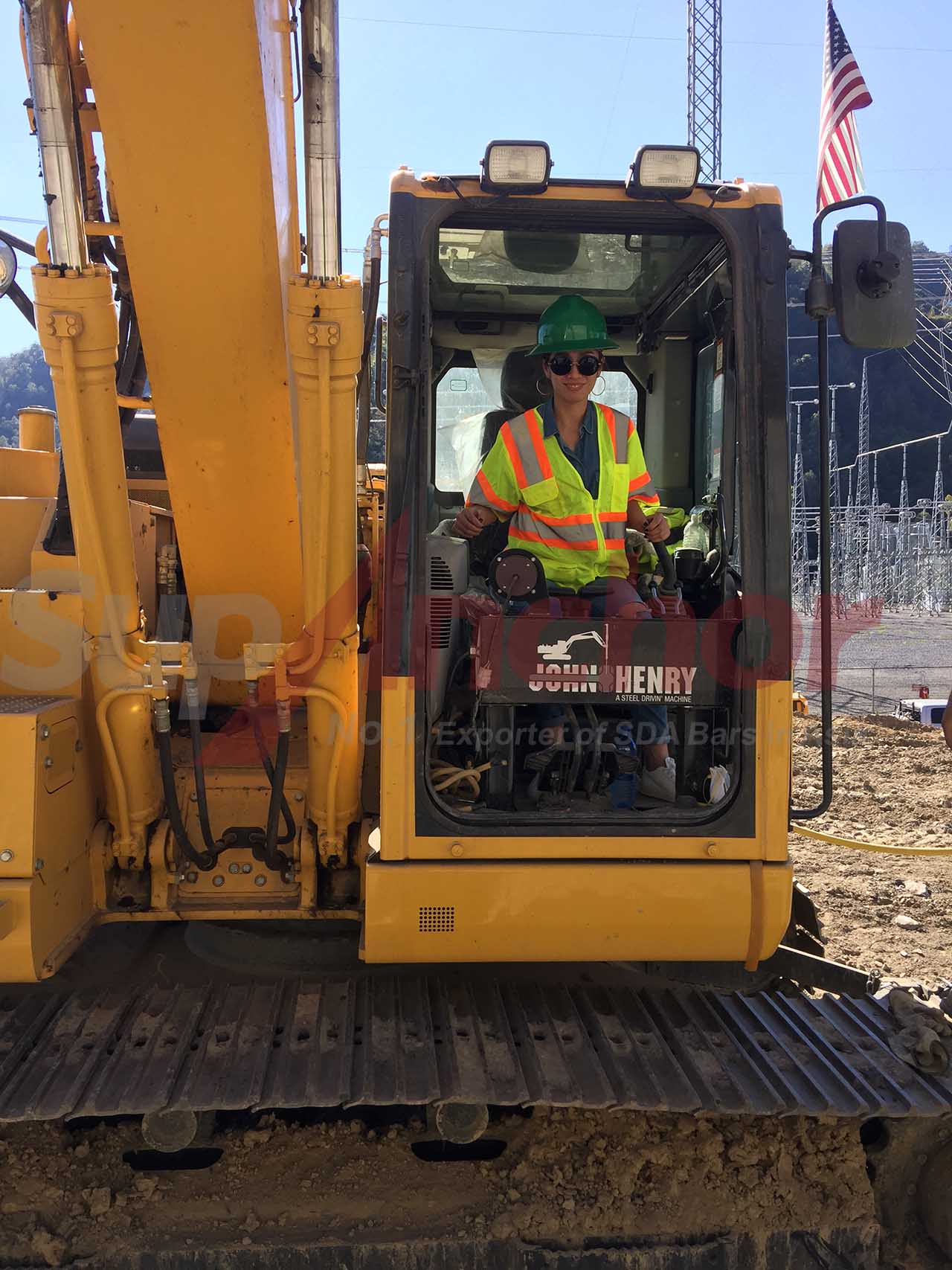 Construction site using SupAnchor self drilling anchor system