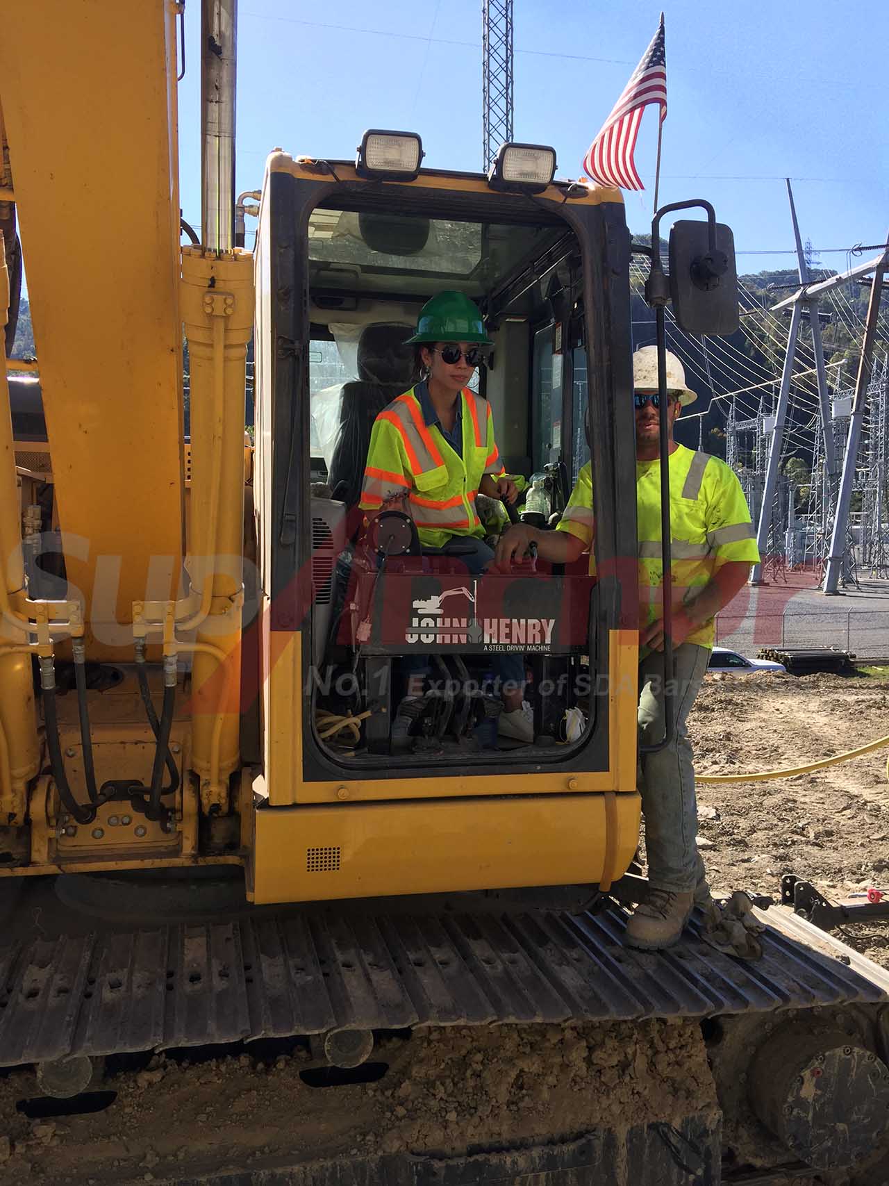 Construction site using SupAnchor self drilling anchor system