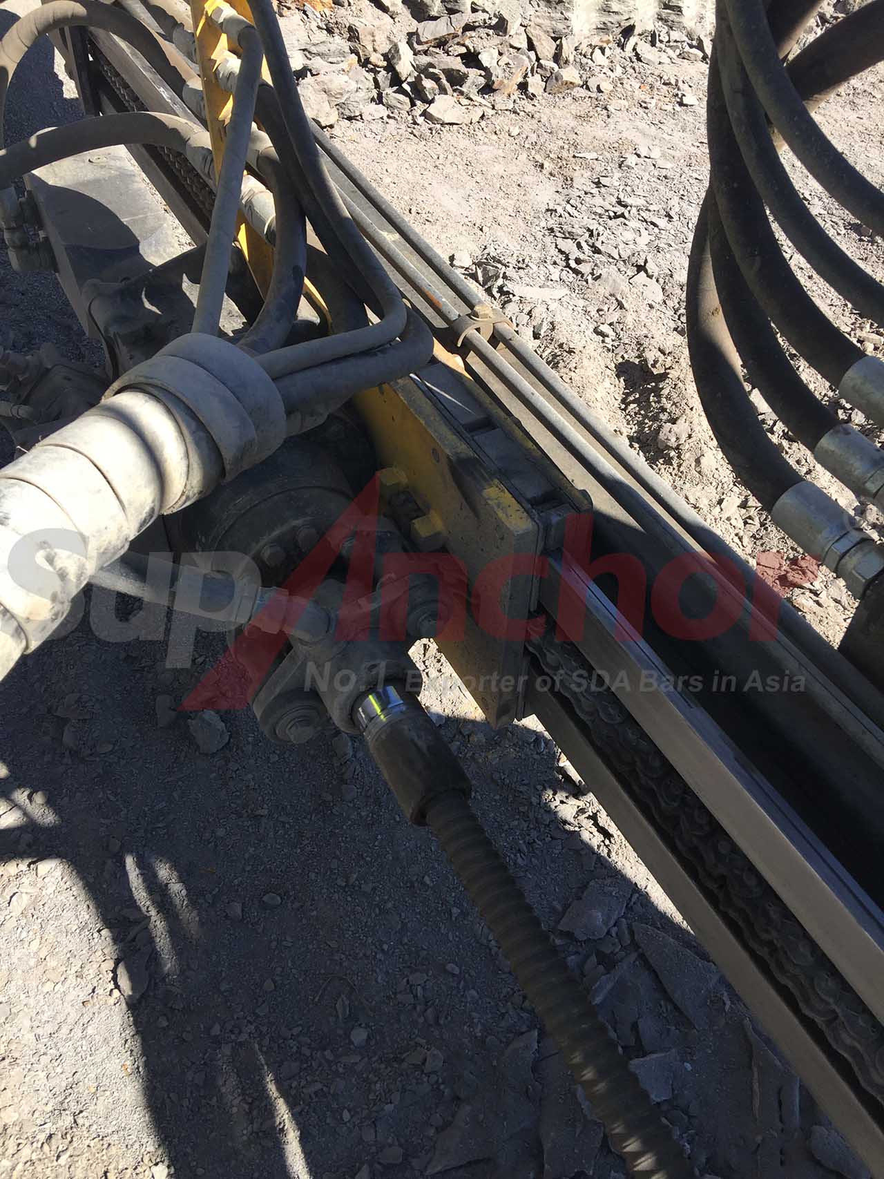 Construction site using SupAnchor self drilling anchor system
