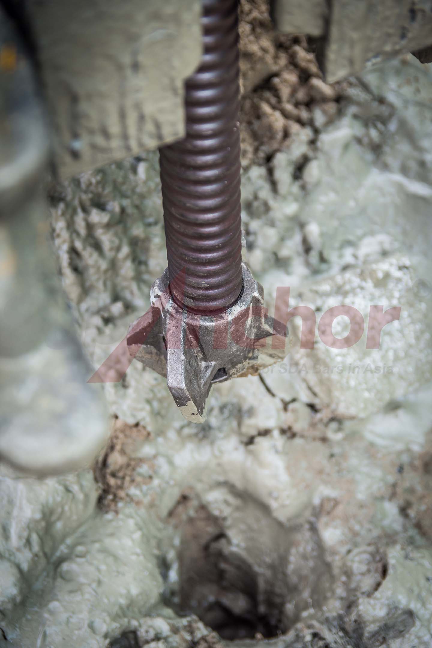 Construction site using SupAnchor self drilling anchor system