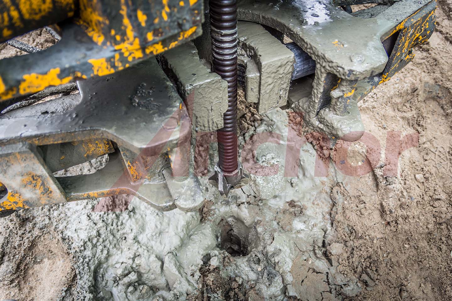 Construction site using SupAnchor self drilling anchor system