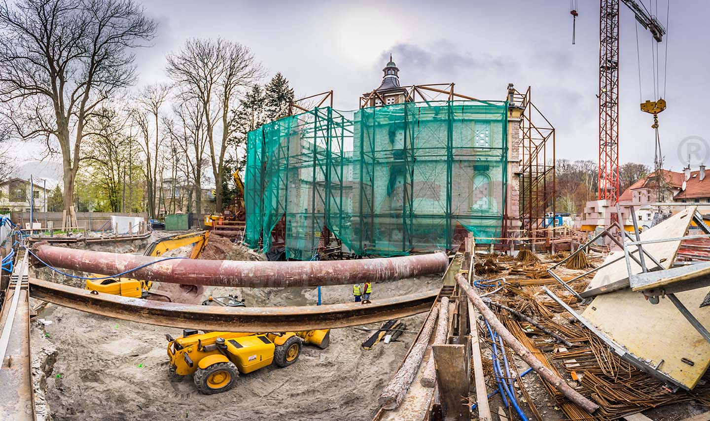 Construction site using SupAnchor self drilling anchor system