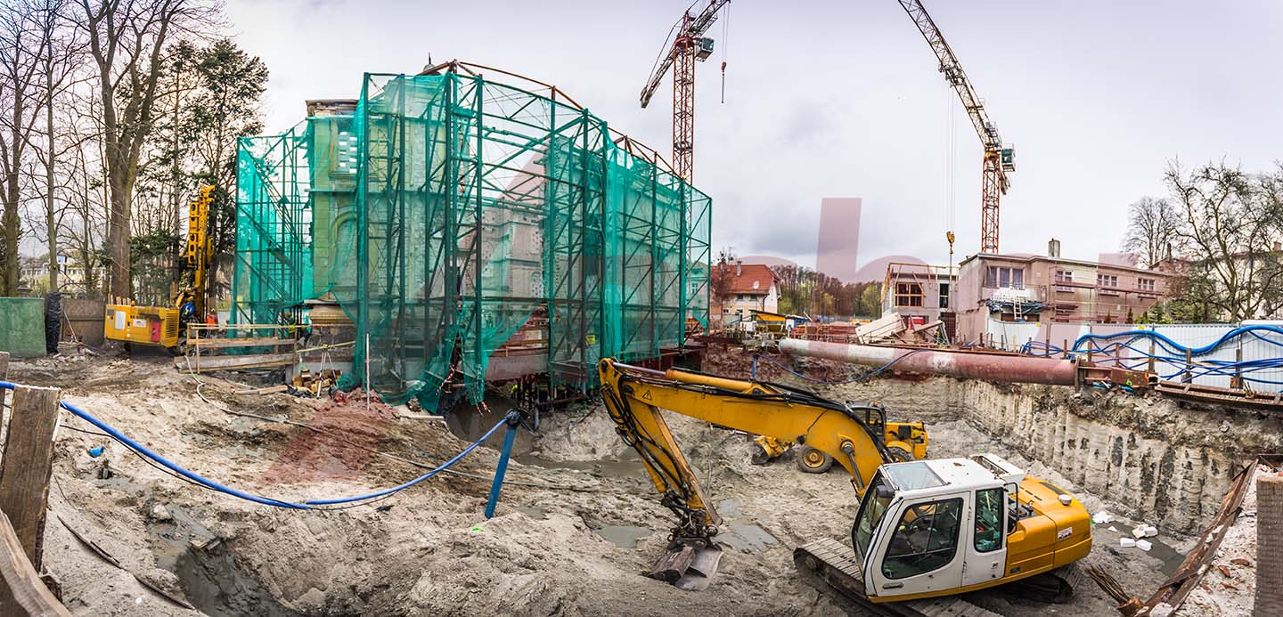 Construction site using SupAnchor self drilling anchor system