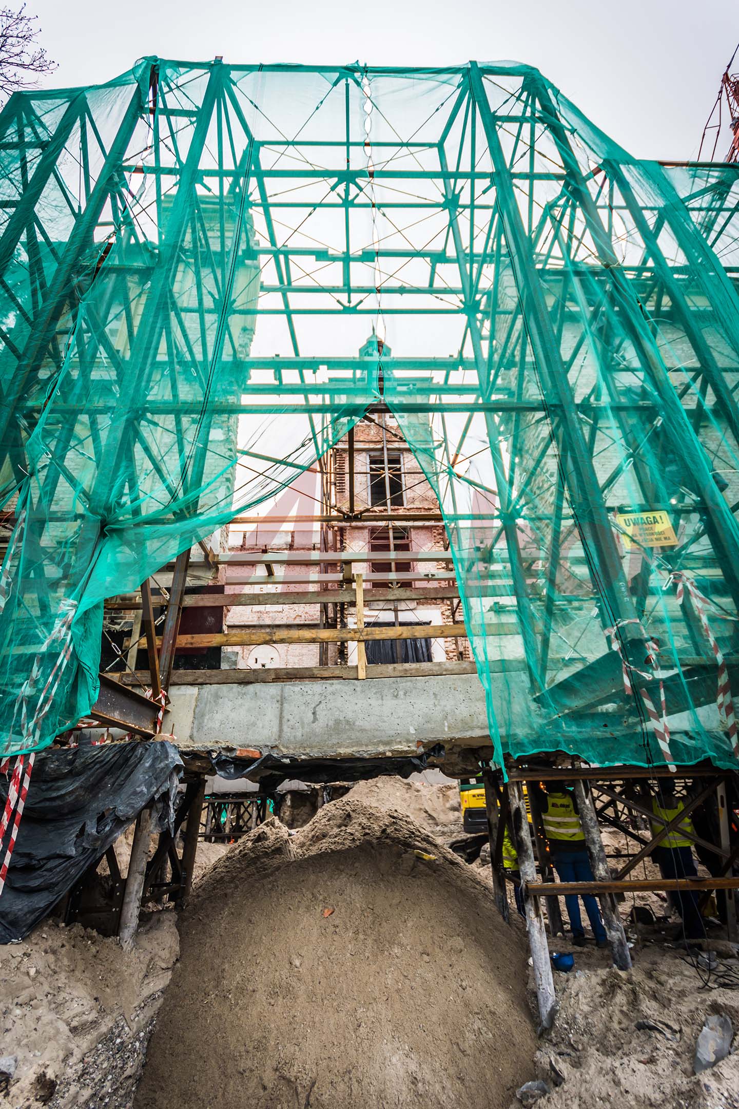 Construction site using SupAnchor self drilling anchor system