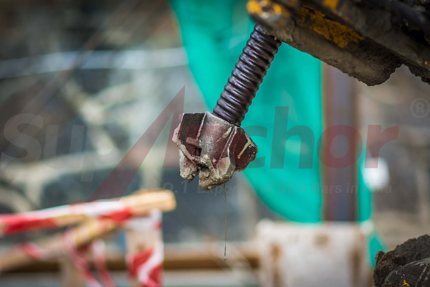 Construction site using SupAnchor self drilling anchor system