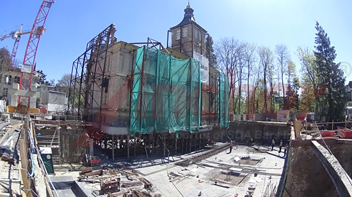 Construction site using SupAnchor self drilling anchor system