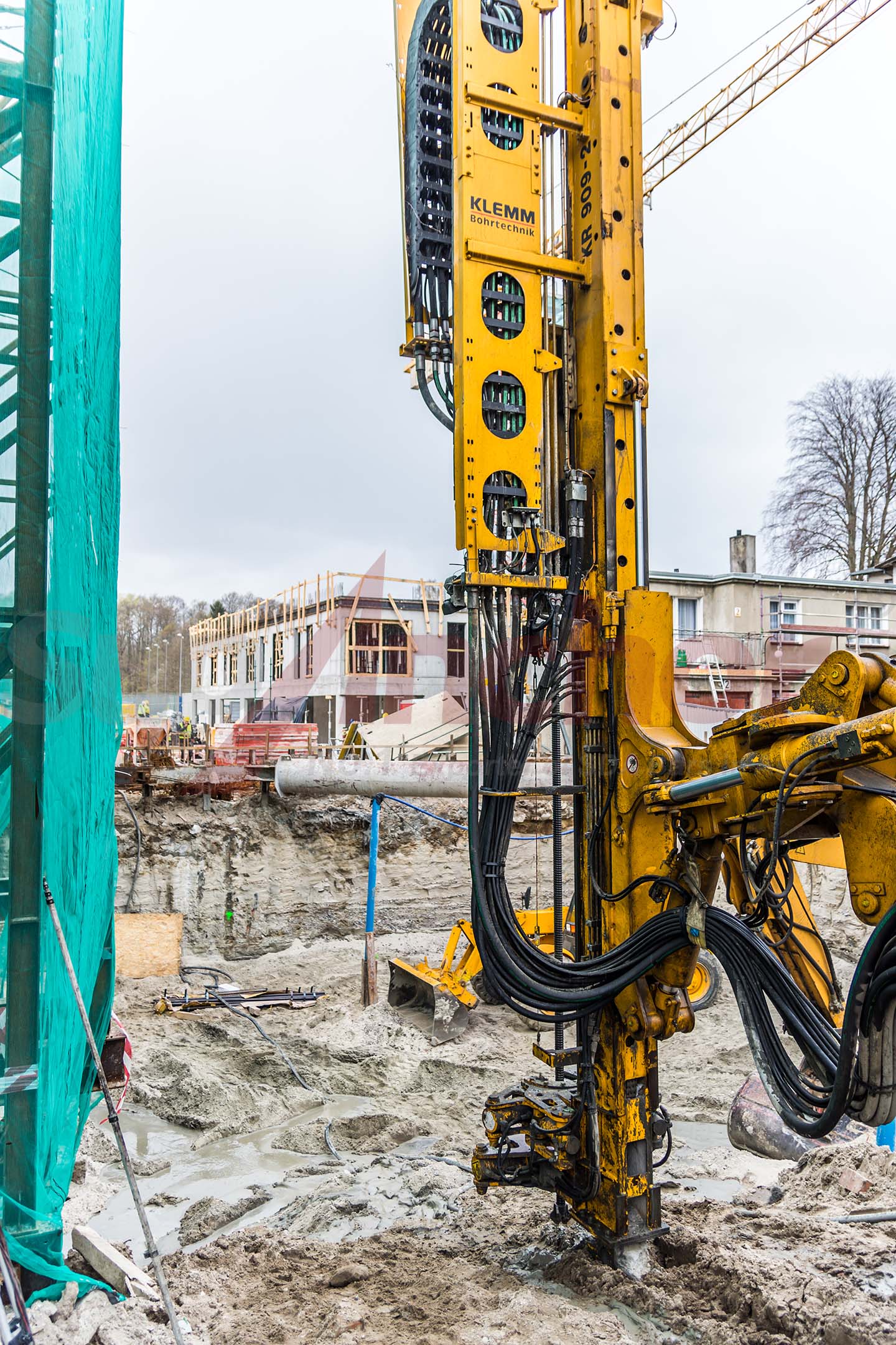 Construction site using SupAnchor self drilling anchor system
