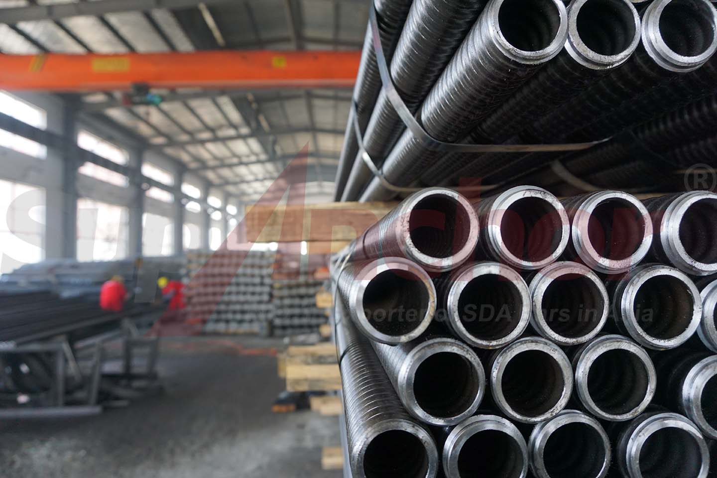 Construction site using SupAnchor self drilling anchor system