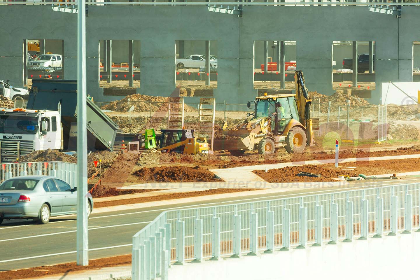 Construction site using SupAnchor self drilling anchor system