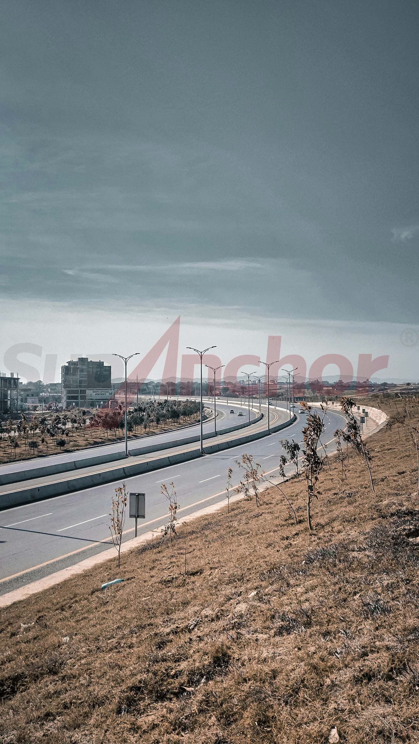 Construction site using SupAnchor self drilling anchor system