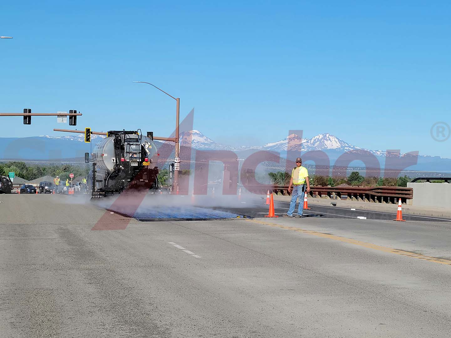 Construction site using SupAnchor self drilling anchor system