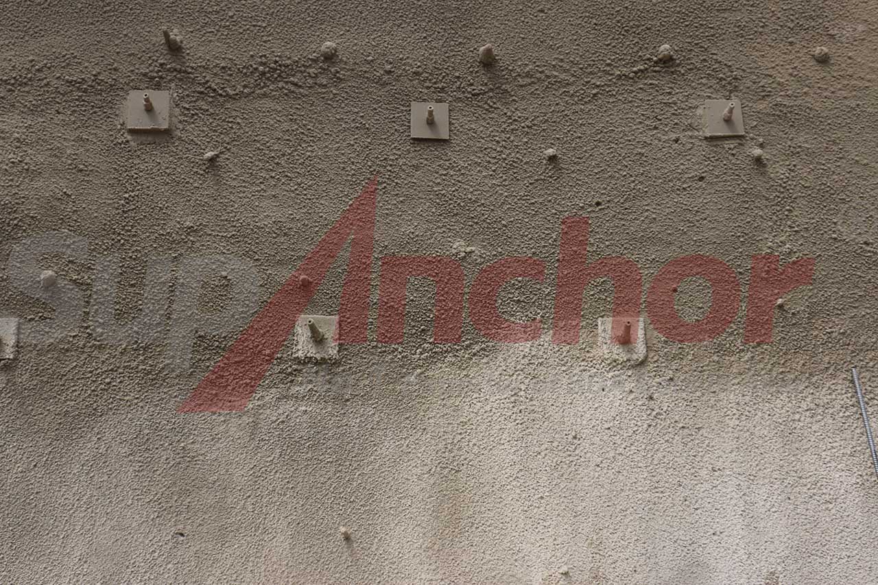 Construction site using SupAnchor self drilling anchor system