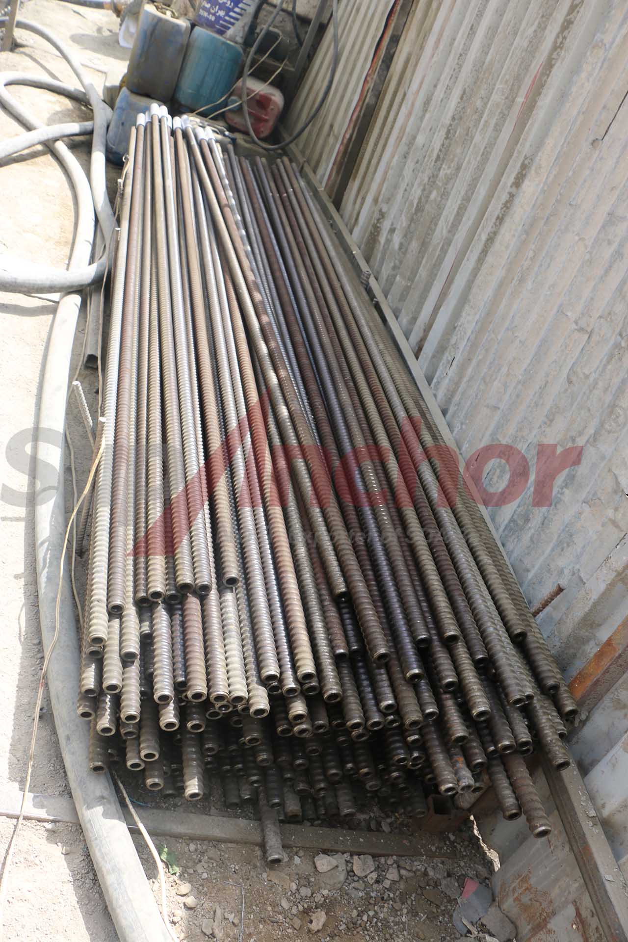 Construction site using SupAnchor self drilling anchor system