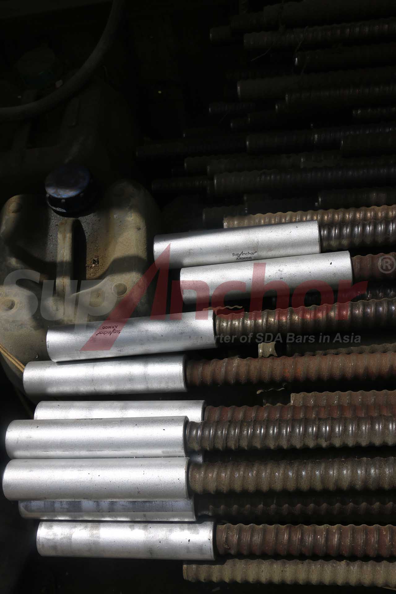 Construction site using SupAnchor self drilling anchor system