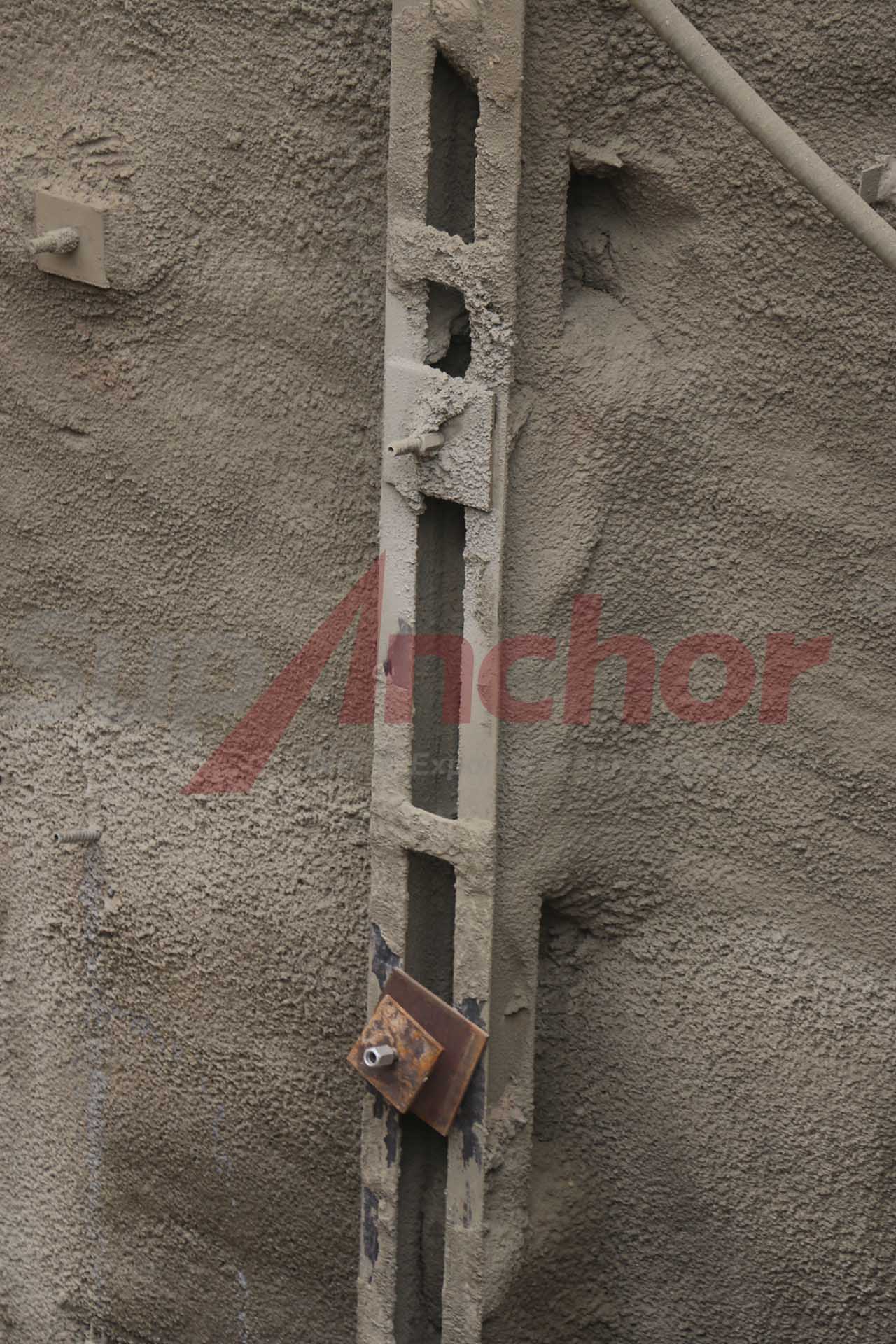 Construction site using SupAnchor self drilling anchor system