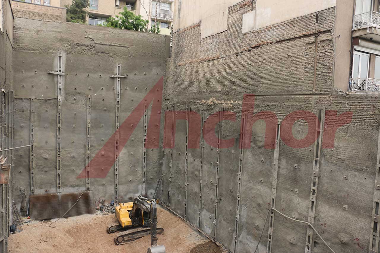 Construction site using SupAnchor self drilling anchor system