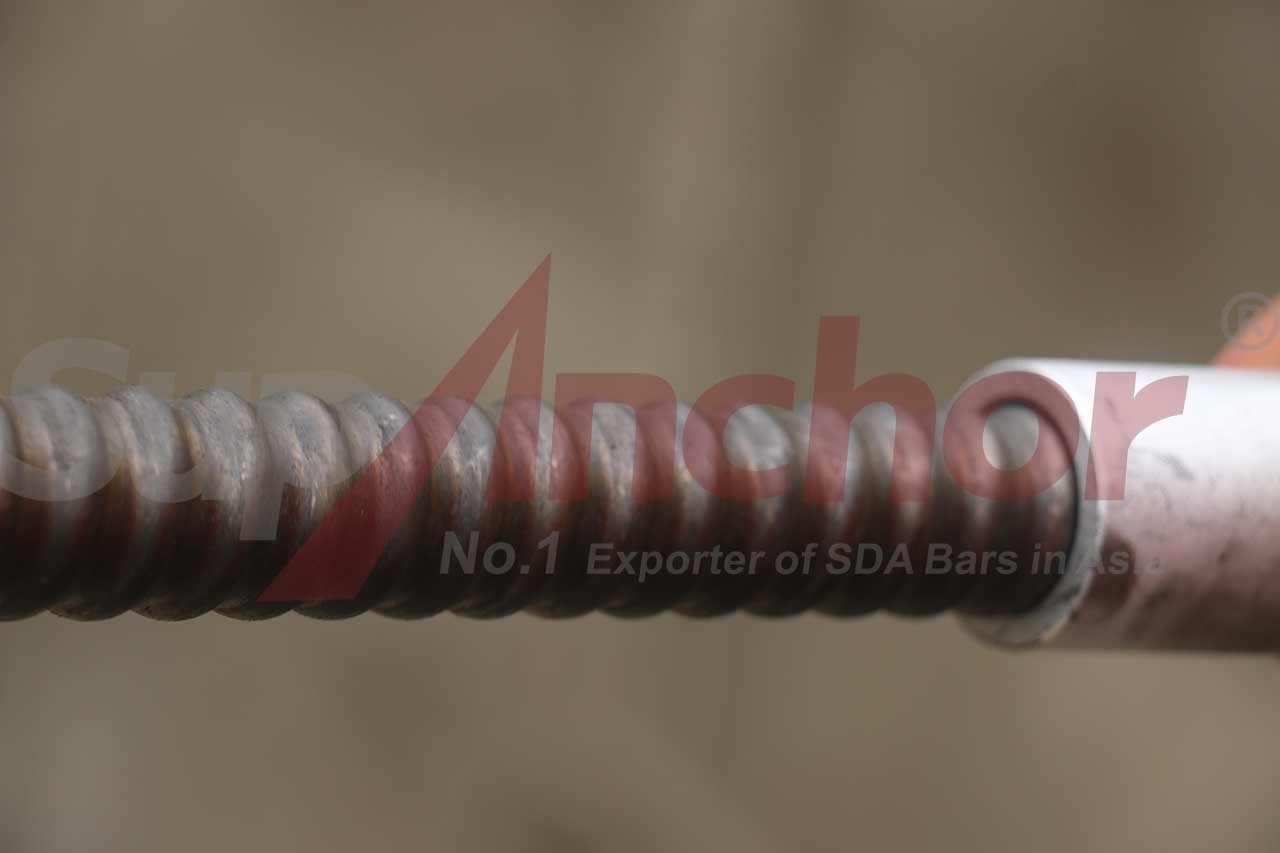 Construction site using SupAnchor self drilling anchor system