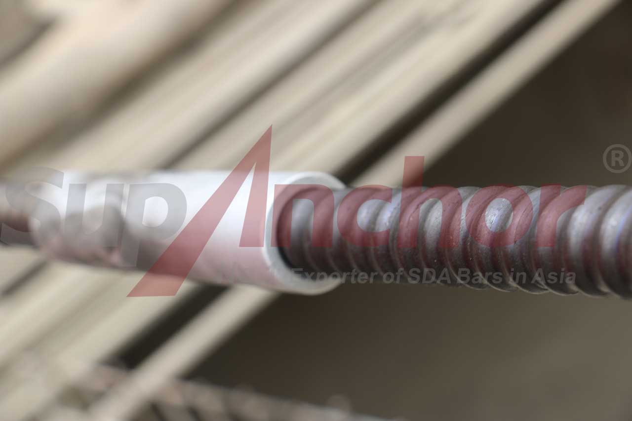 Construction site using SupAnchor self drilling anchor system