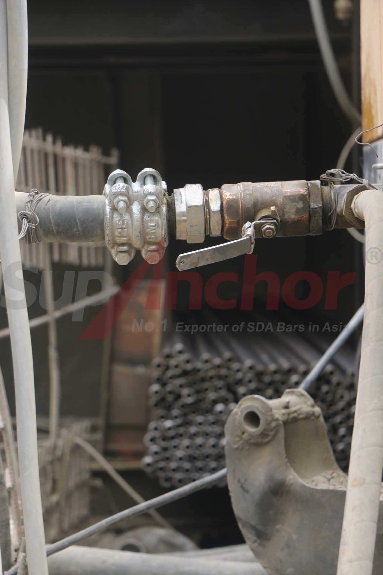 Construction site using SupAnchor self drilling anchor system