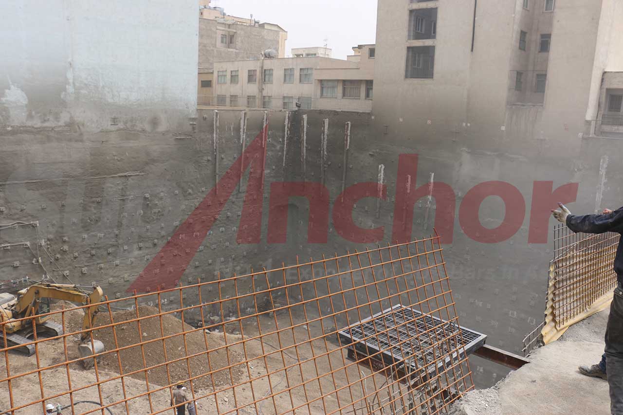 Construction site using SupAnchor self drilling anchor system