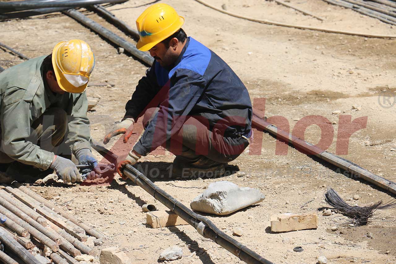 Construction site using SupAnchor self drilling anchor system