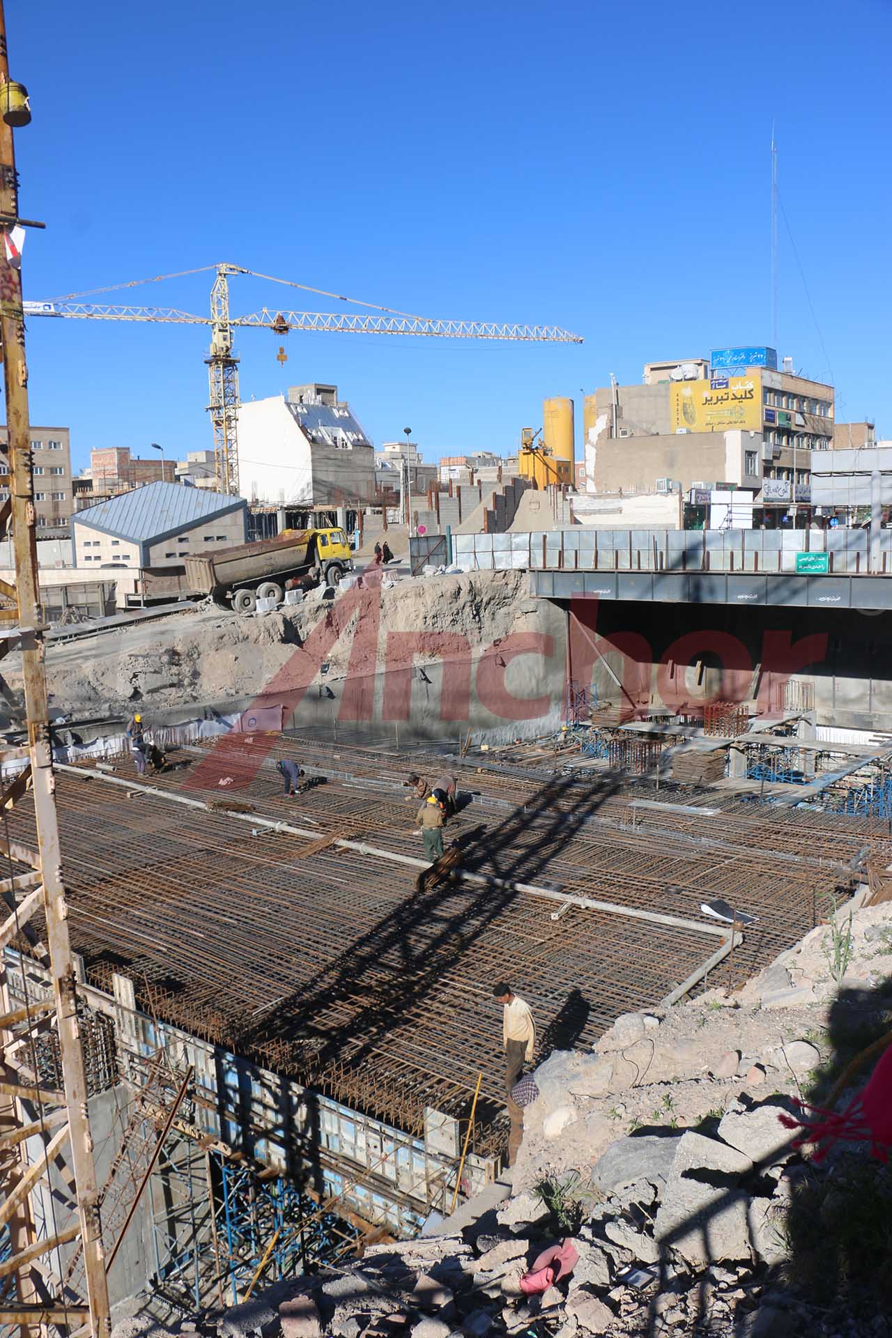 Construction site using SupAnchor self drilling anchor system