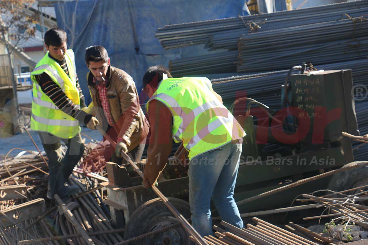 Construction site using SupAnchor self drilling anchor system