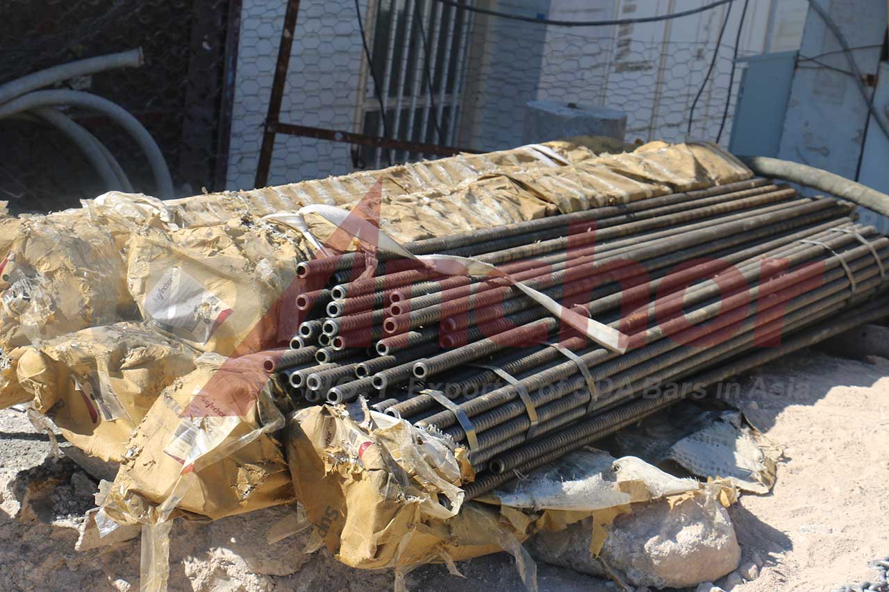 Construction site using SupAnchor self drilling anchor system