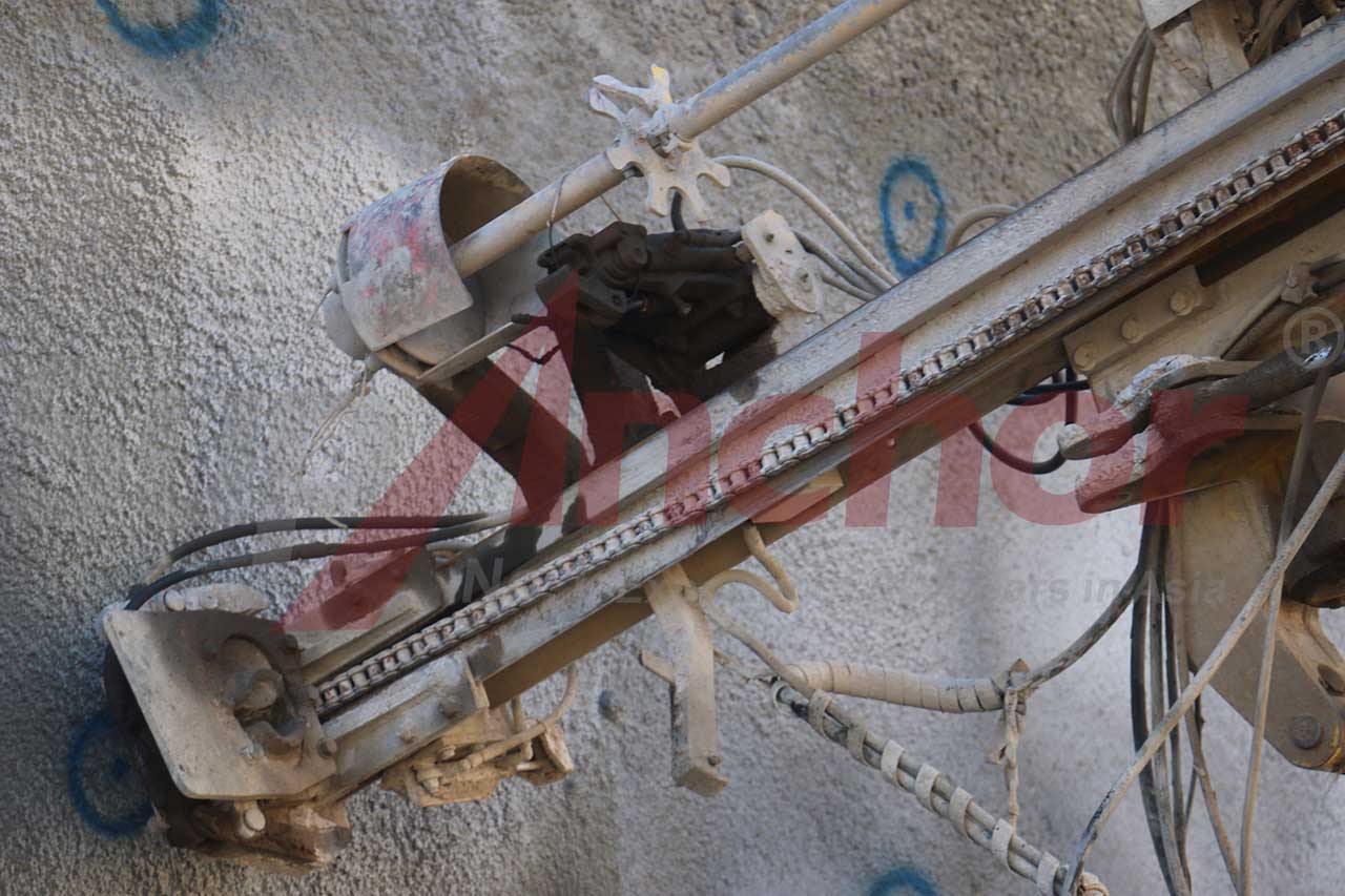 Construction site using SupAnchor self drilling anchor system