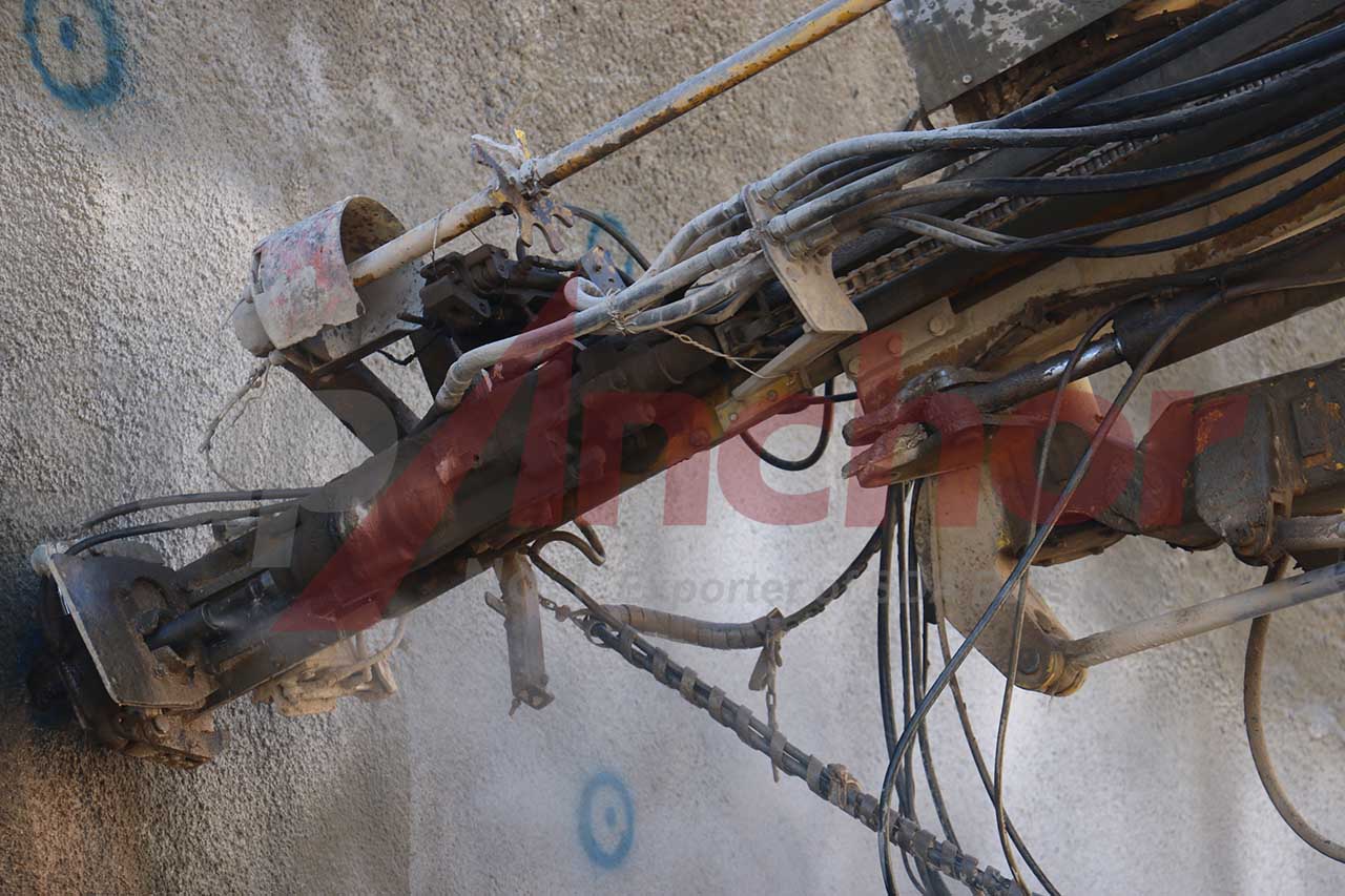 Construction site using SupAnchor self drilling anchor system