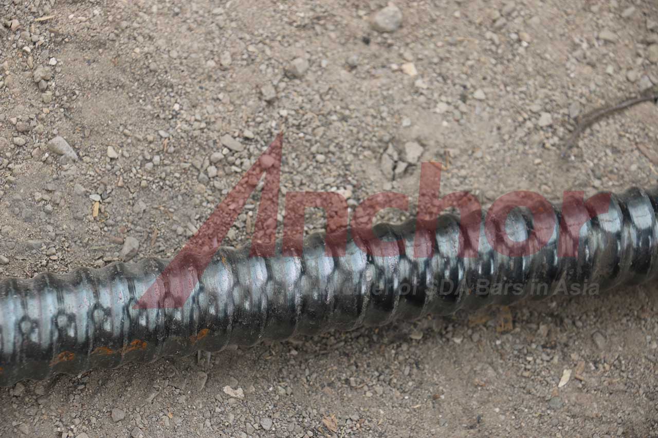 Construction site using SupAnchor self drilling anchor system