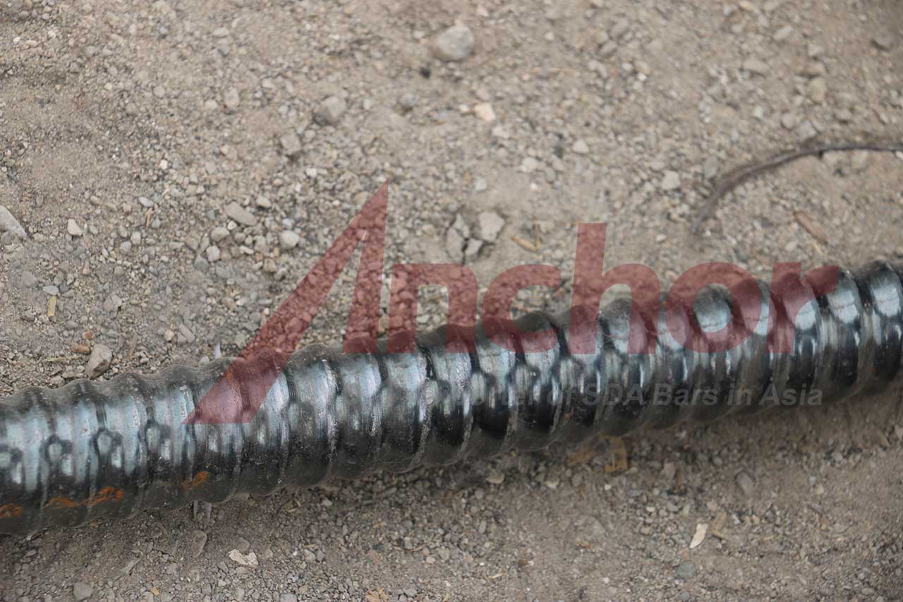 Construction site using SupAnchor self drilling anchor system