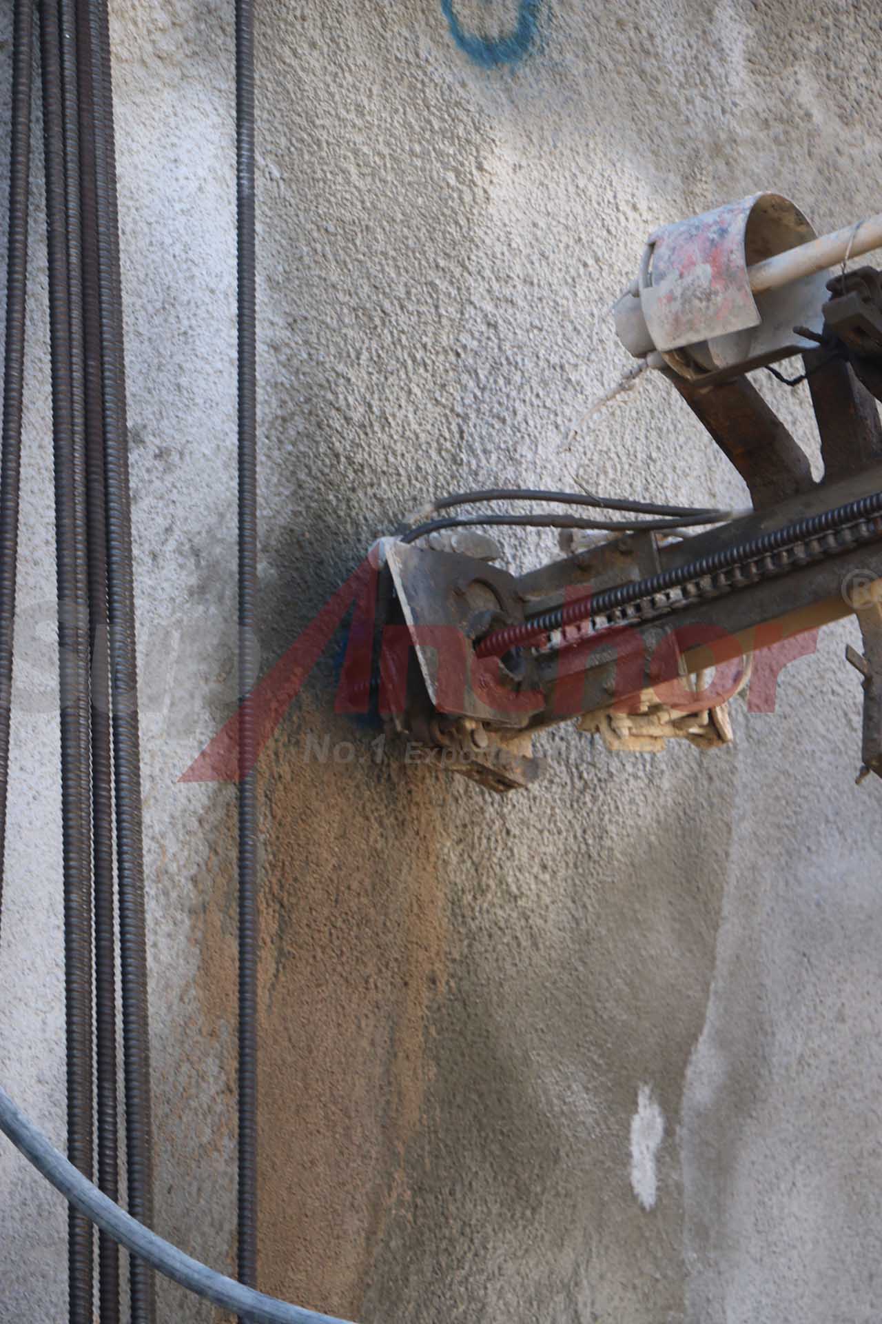 Construction site using SupAnchor self drilling anchor system