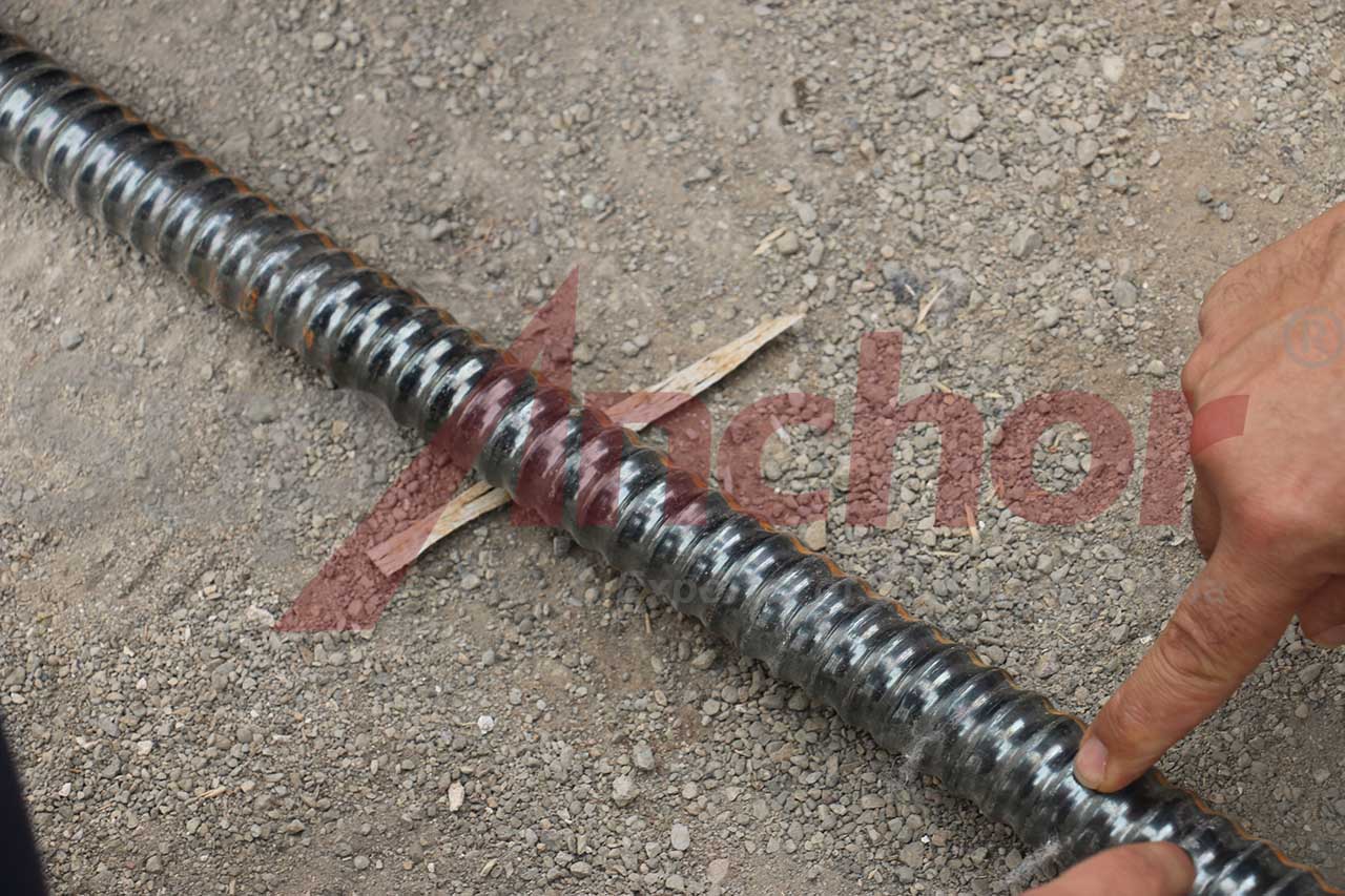 Construction site using SupAnchor self drilling anchor system