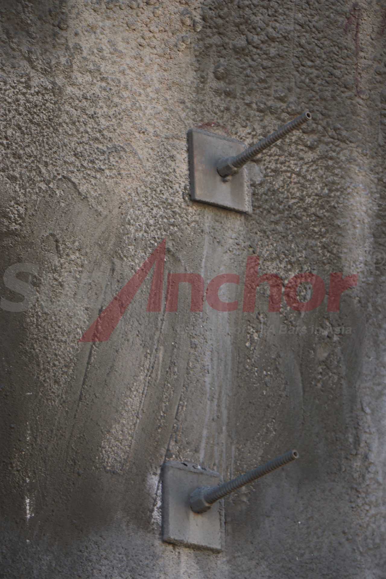 Construction site using SupAnchor self drilling anchor system