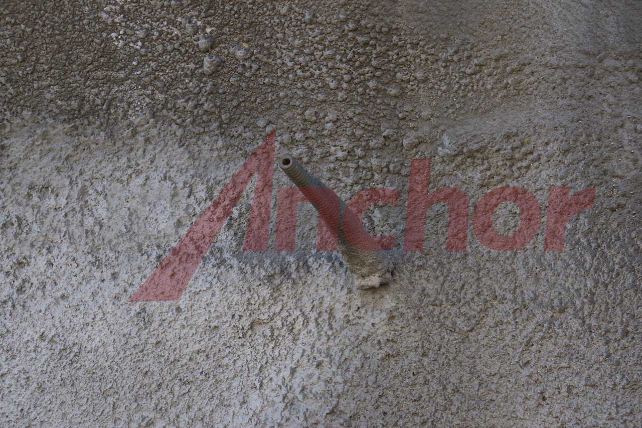 Construction site using SupAnchor self drilling anchor system