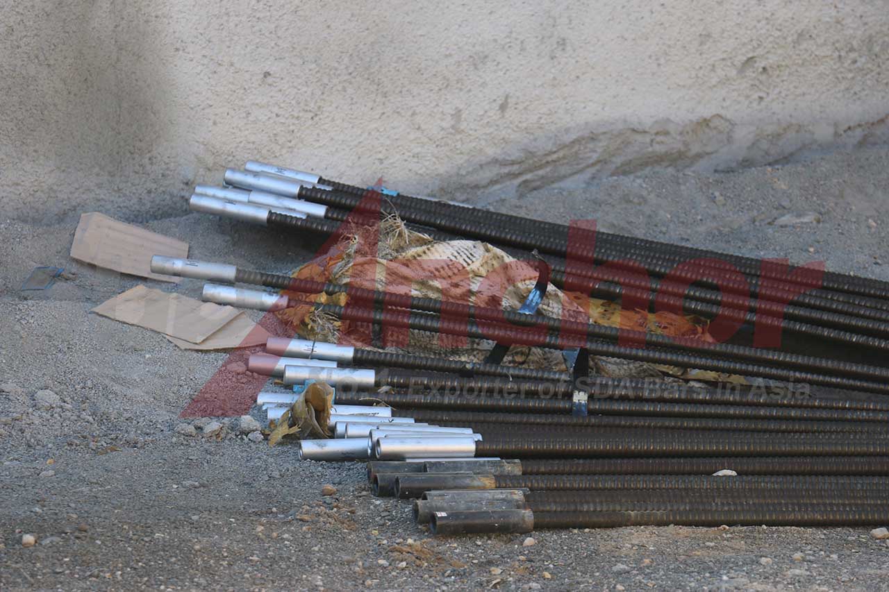 Construction site using SupAnchor self drilling anchor system