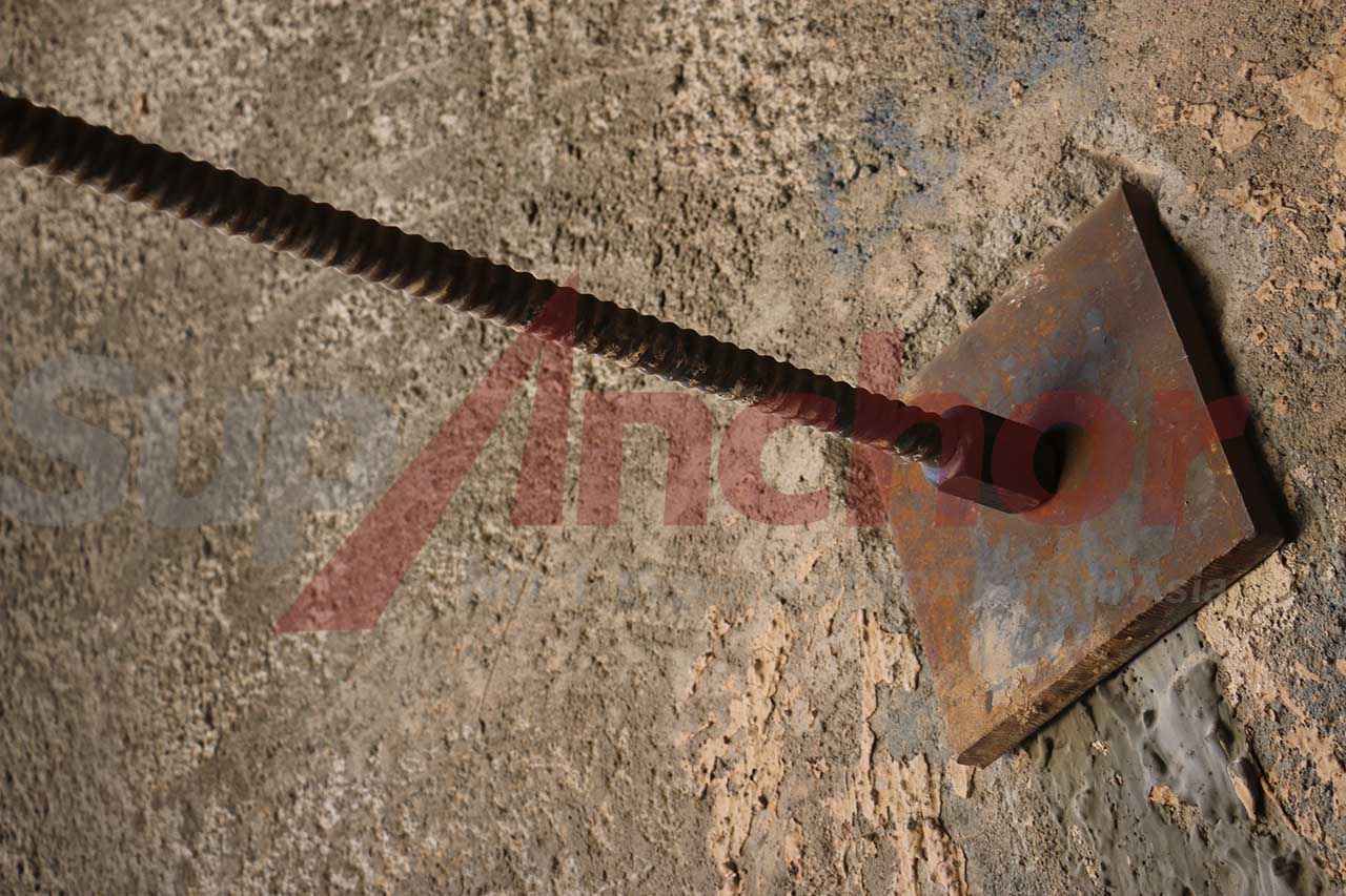 Construction site using SupAnchor self drilling anchor system