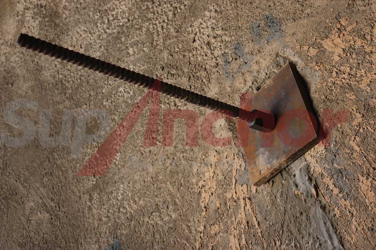 Construction site using SupAnchor self drilling anchor system