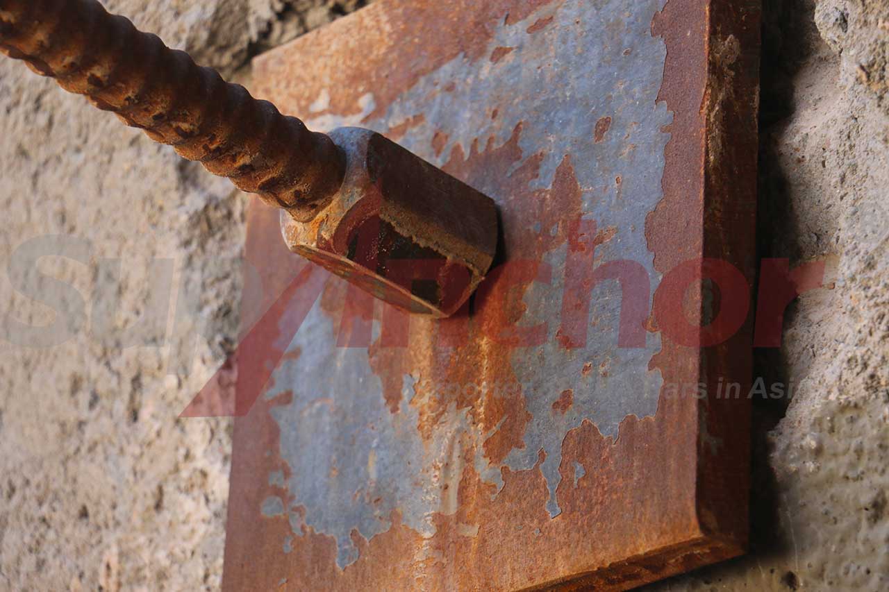 Construction site using SupAnchor self drilling anchor system