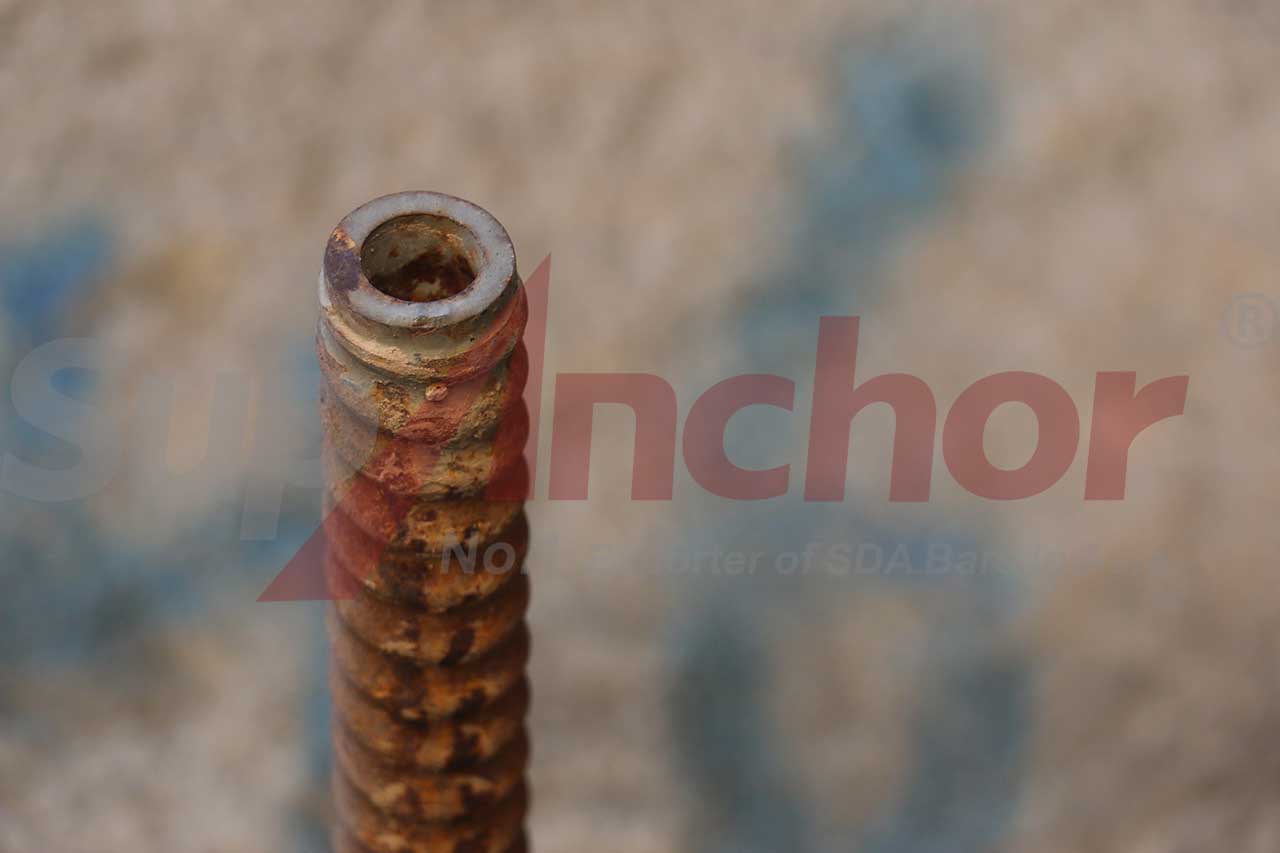 Construction site using SupAnchor self drilling anchor system