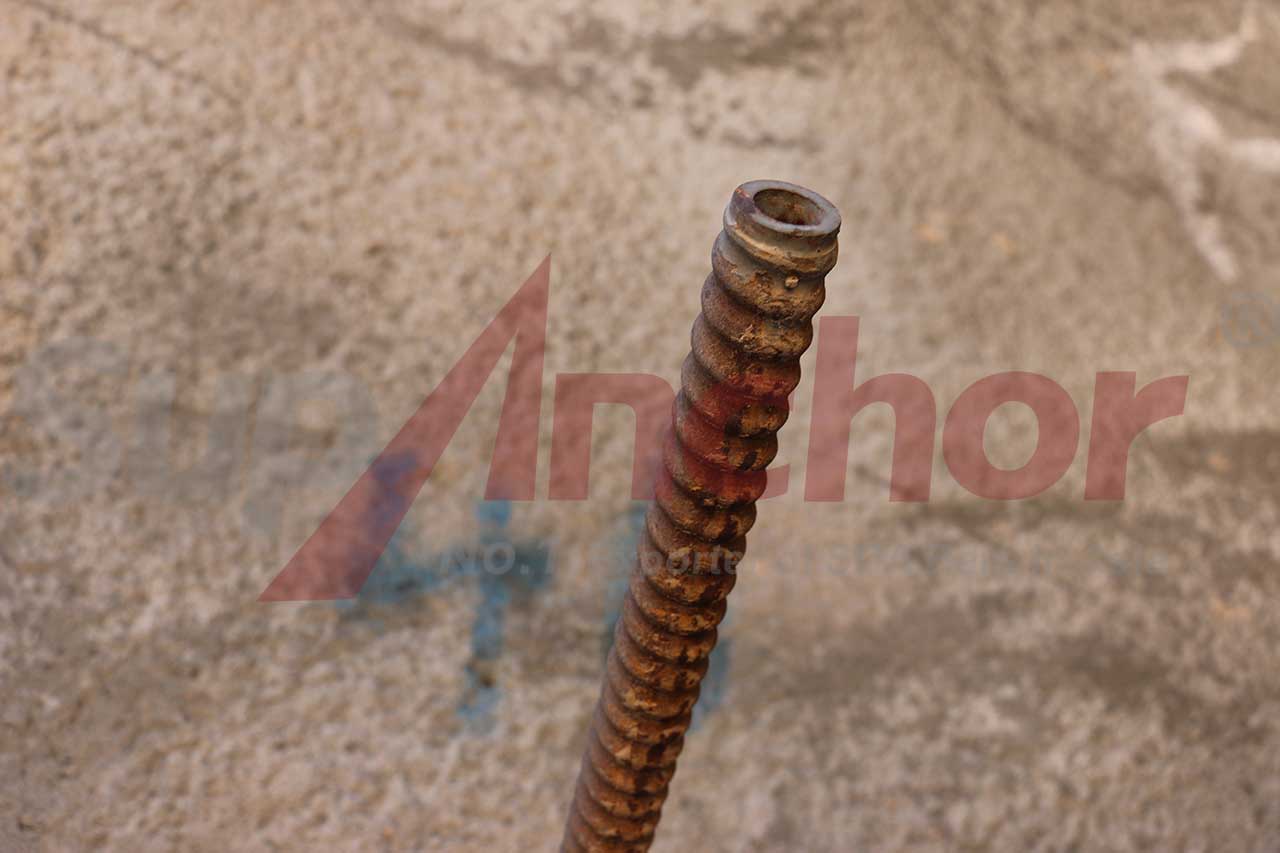 Construction site using SupAnchor self drilling anchor system