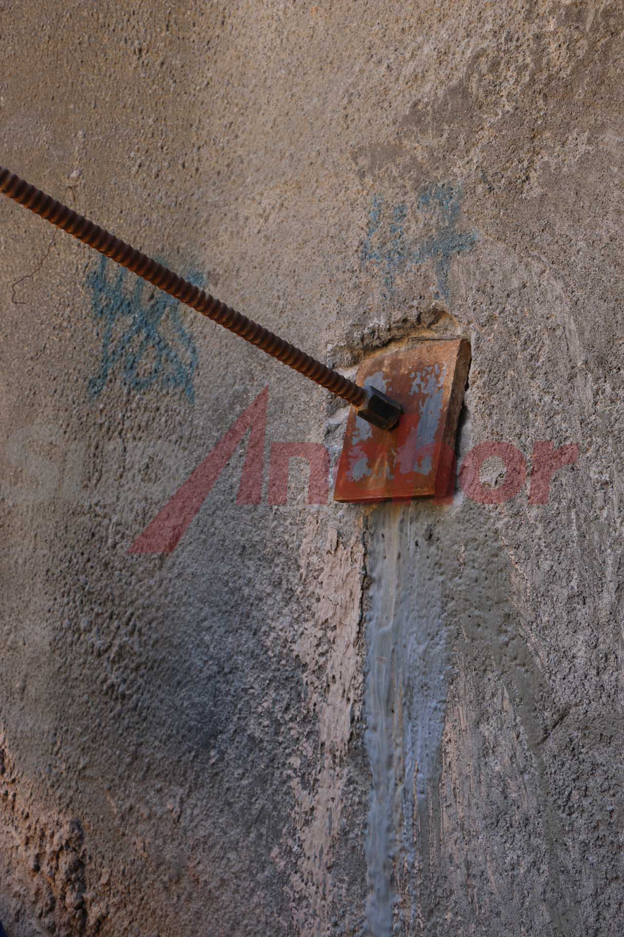 Construction site using SupAnchor self drilling anchor system