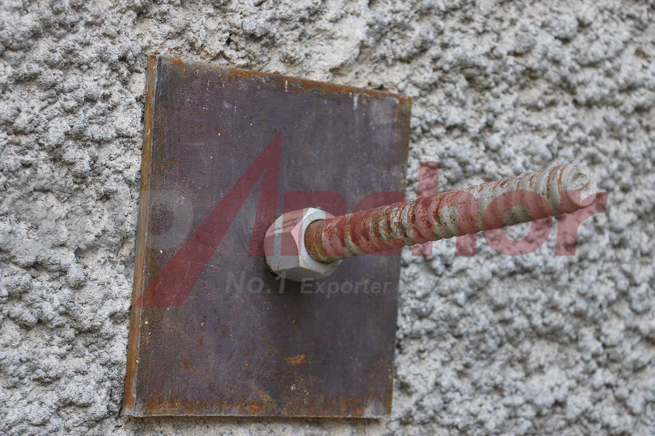 Construction site using SupAnchor self drilling anchor system