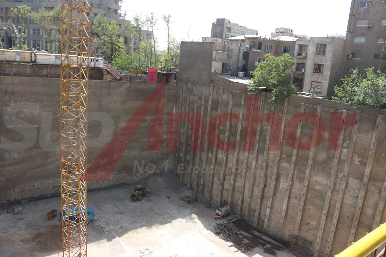 Construction site using SupAnchor self drilling anchor system