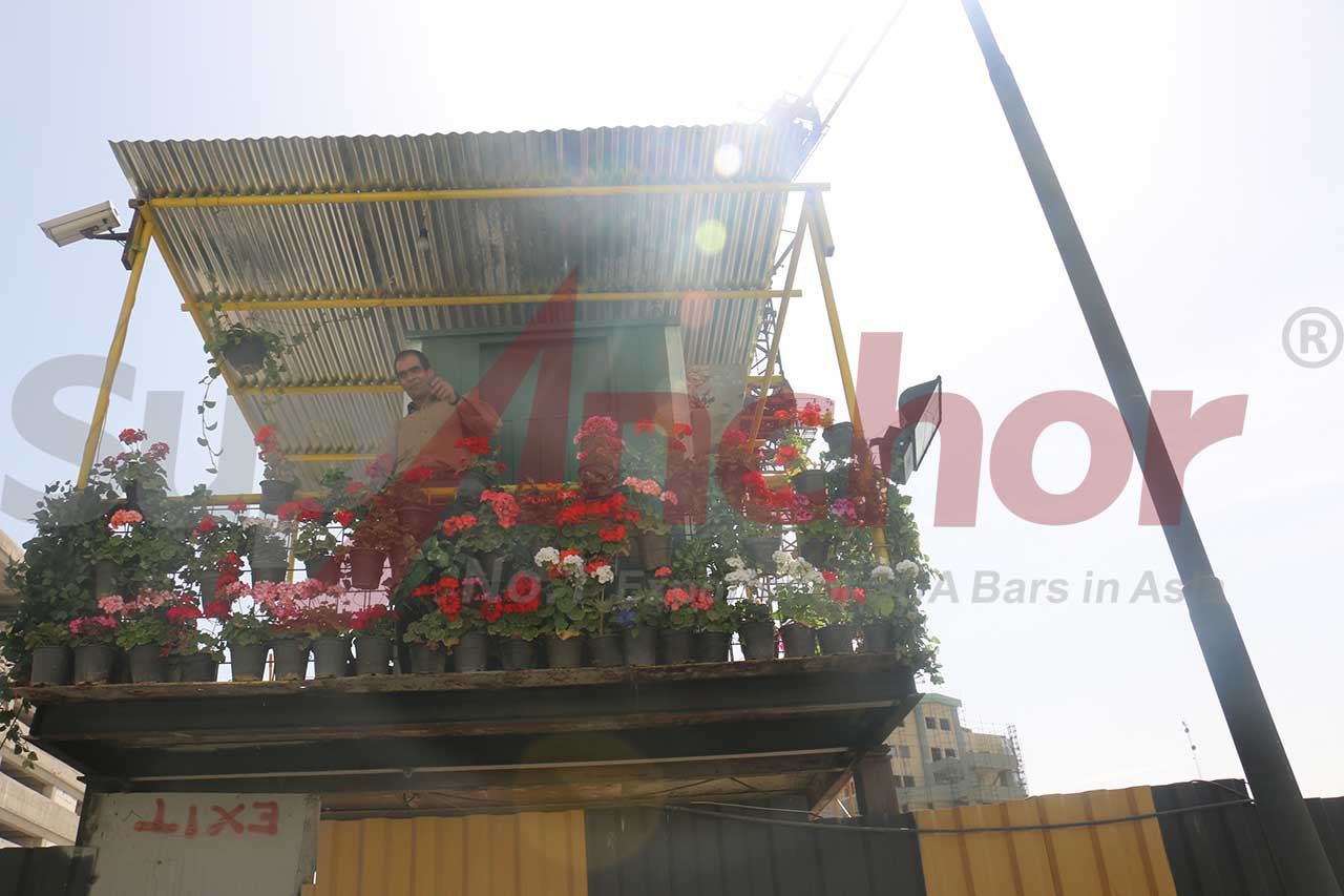 Construction site using SupAnchor self drilling anchor system